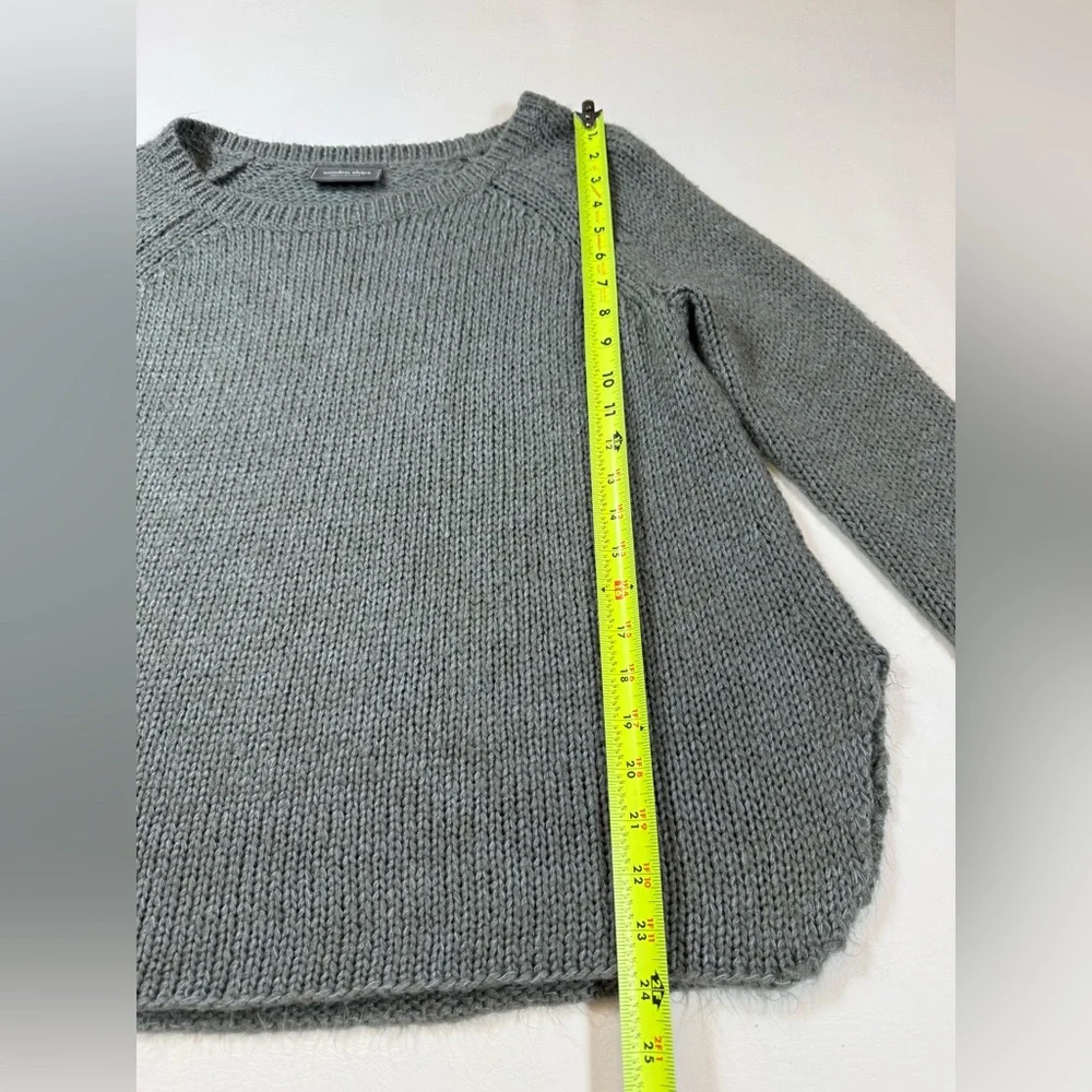 Wooden Ships Sweater Women Medium Pullover side slit Mohair Oversize X/S (bin T)